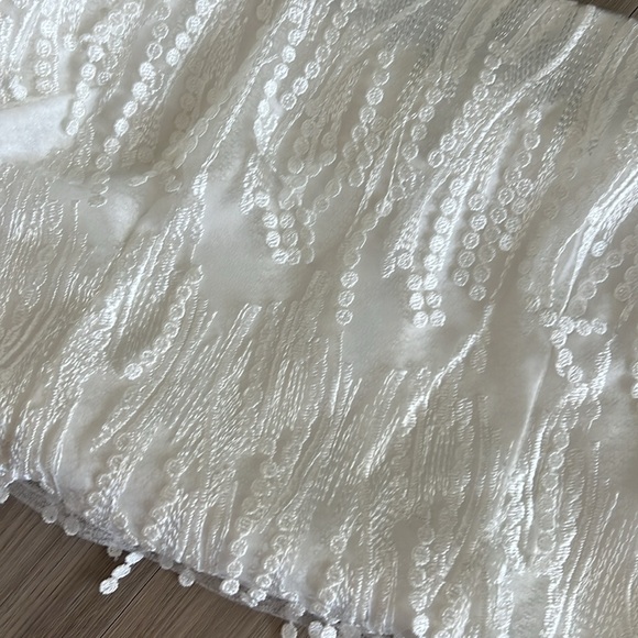 Lulu’s Making Magic White Fringe Lace-Up Mini Dress - Picture 5 of 5